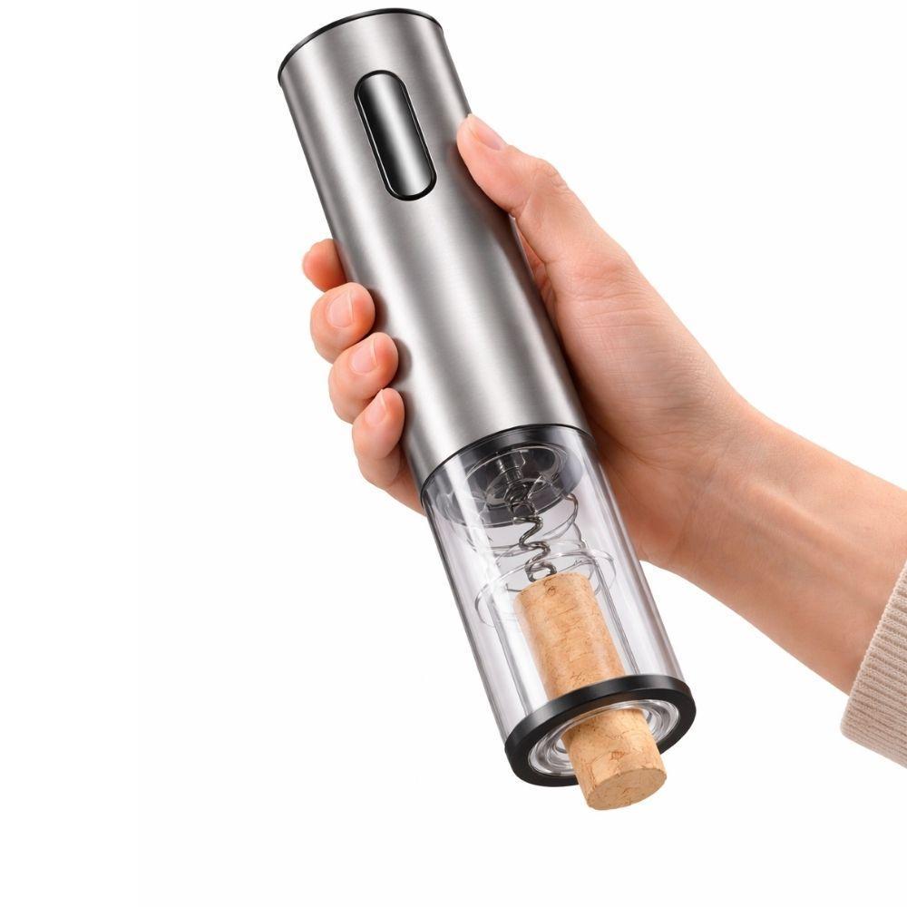  cavatappi apribottiglie elettrico automatico in acciaio inox con apertura rapida e design elegante - foto 4