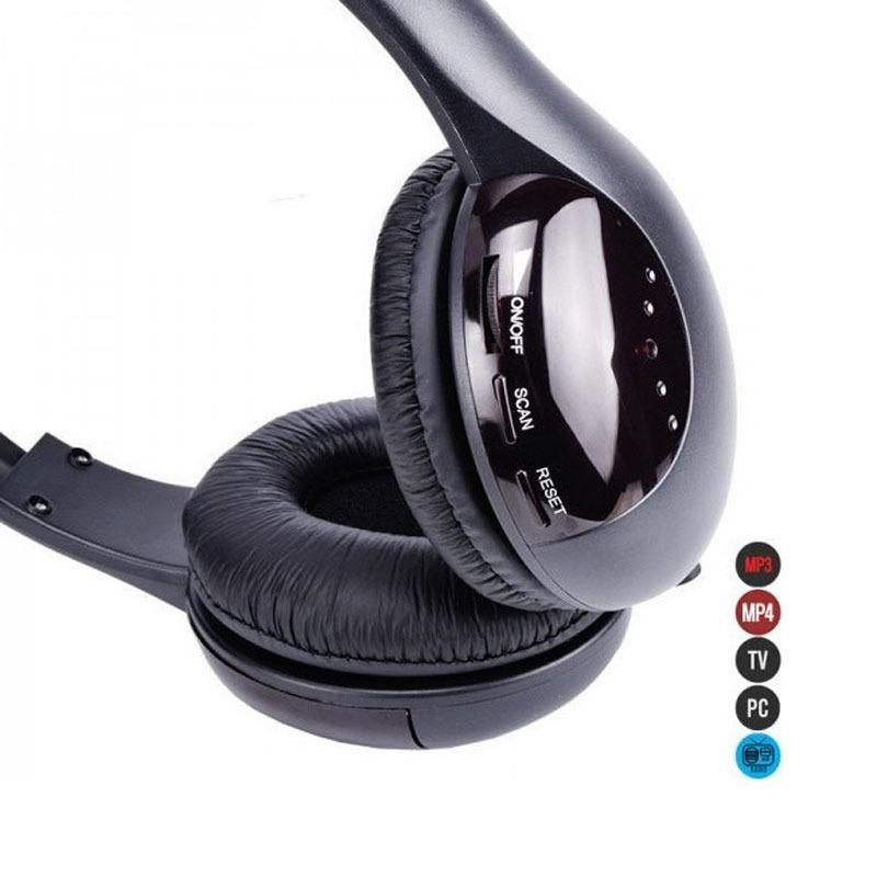 cuffie wireless over-ear 5 in 1 hi-fi con radio fm e bassi potenziati - foto 3 cuffie wireless over-ear 5 in 1 hi-fi con radio fm e bassi potenziati - foto 3