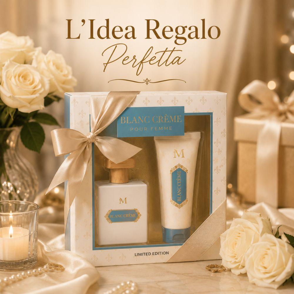  blanc creme set profumo 50 ml e crema corpo 50 ml fragranza latte delicata edizione limitata - foto 3