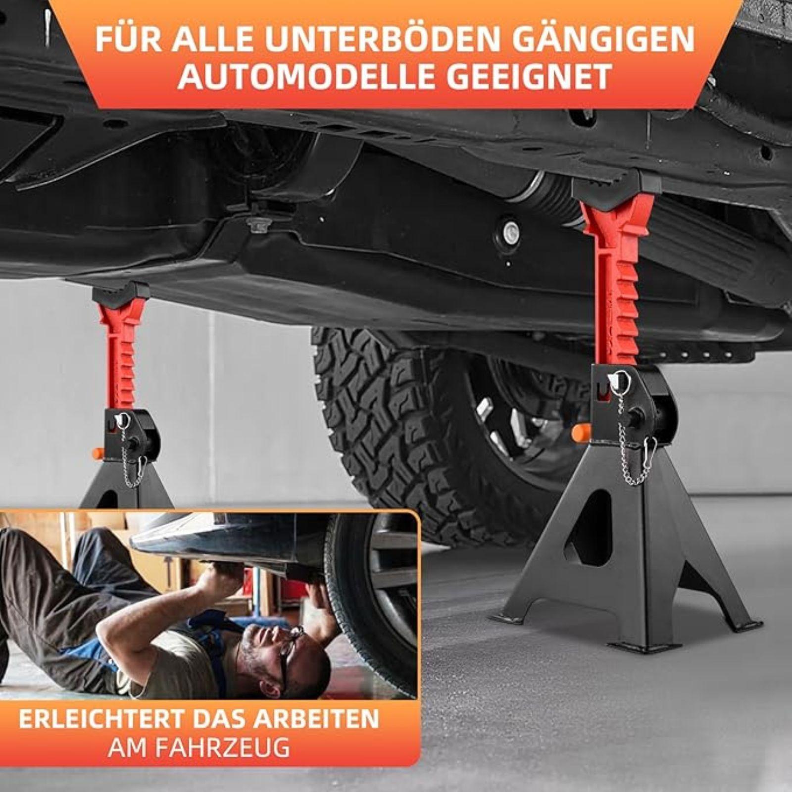 set di 2 cavalletti di supporto da max 3 ton. ciascuno - foto 3 set di 2 cavalletti di supporto da max 3 ton. ciascuno - foto 3