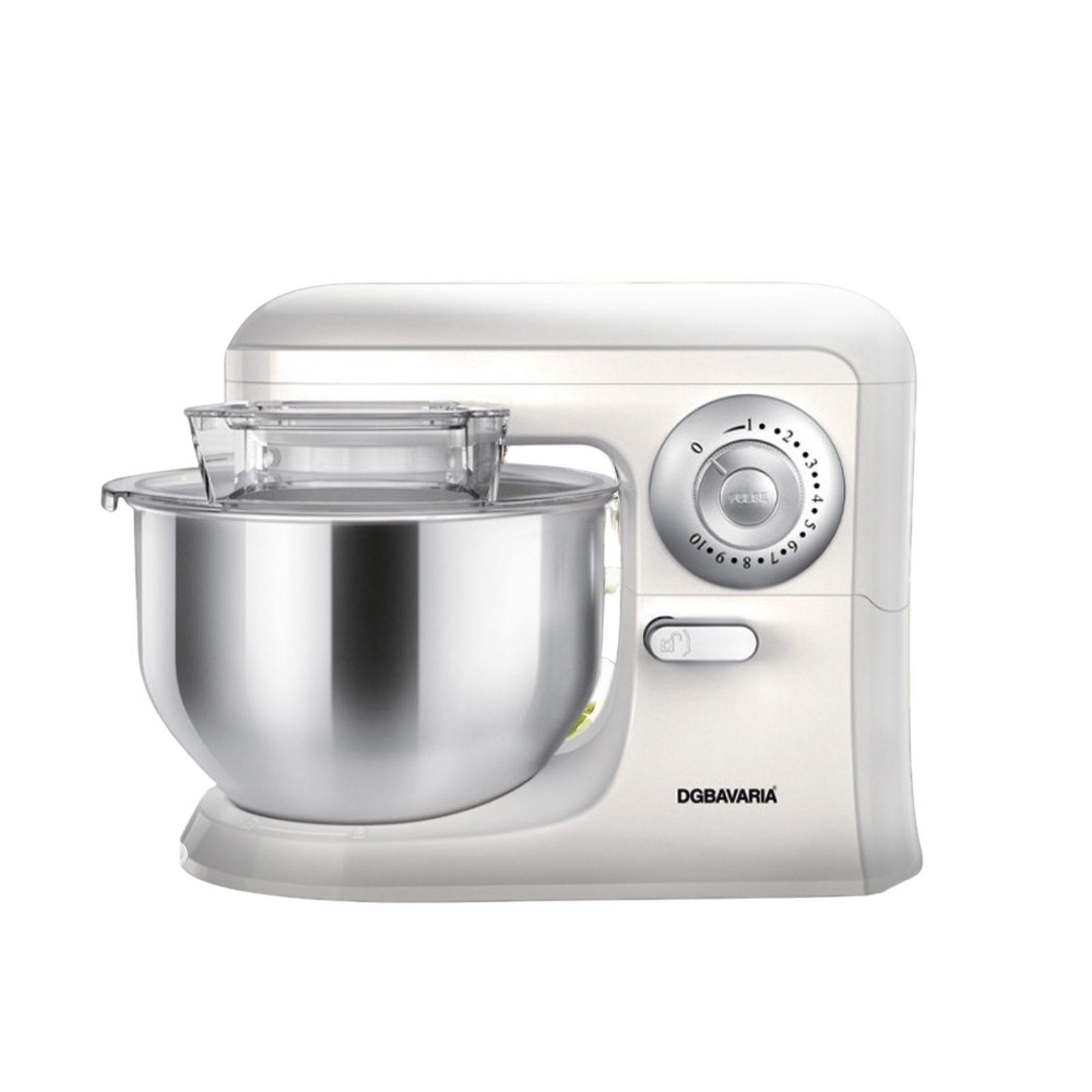 dgbavaria impastatrice planetaria 5l acciaio inox 6 velocità 700w con accessori - foto 1