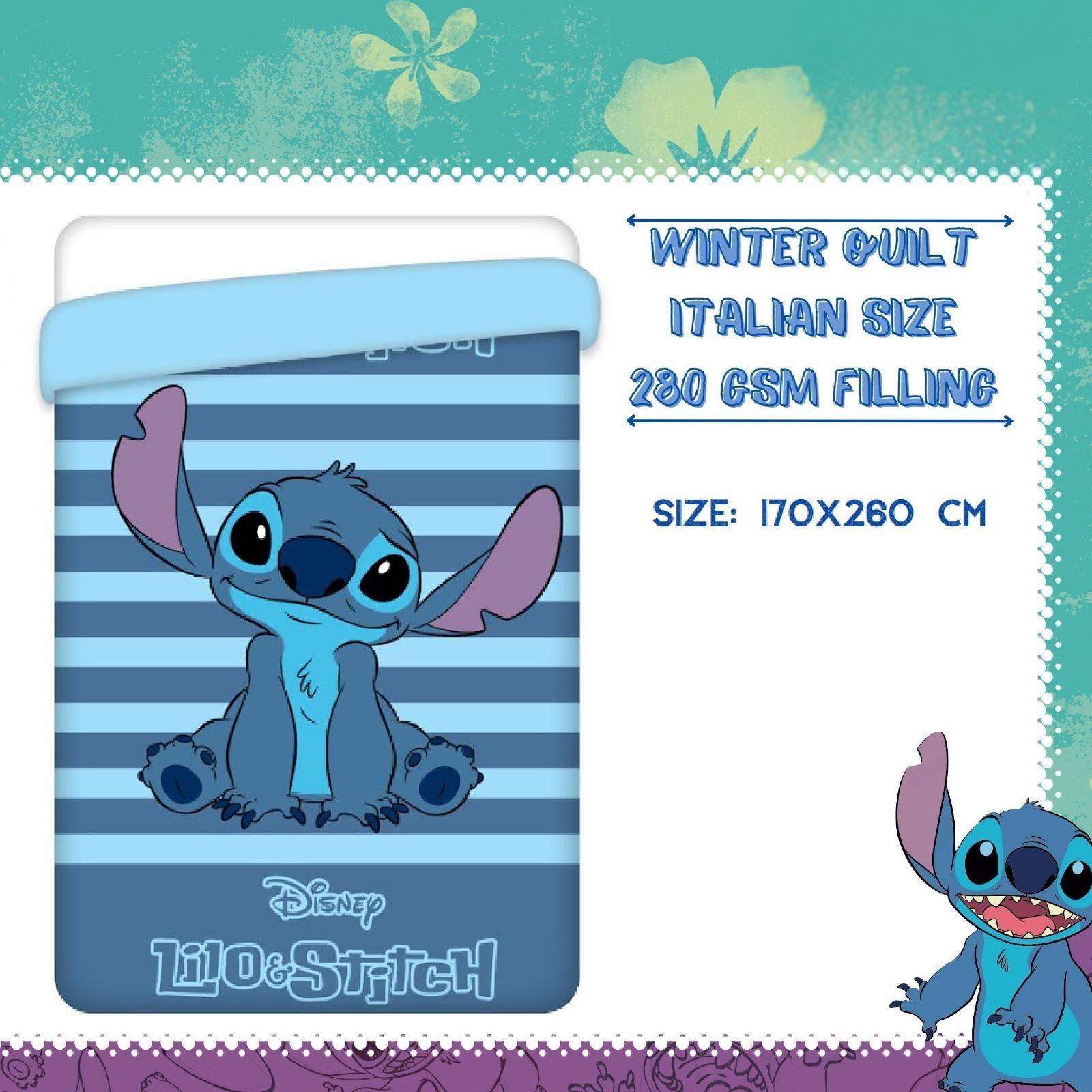 disney trapunta letto singolo disney stitch blu 170 x 260 cm - foto 1 disney trapunta letto singolo disney stitch blu 170 x 260 cm - foto 1