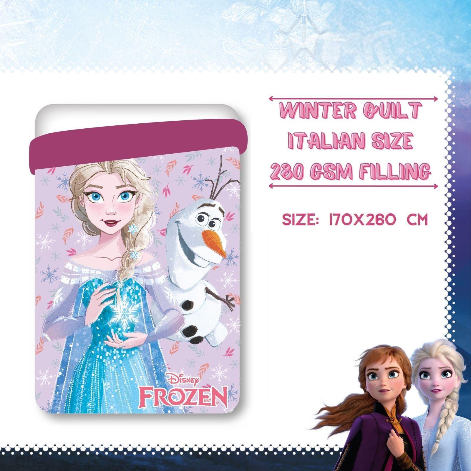 disney trapunta letto singolo disney frozen rosa 170 x 260 cm - foto 1 disney trapunta letto singolo disney frozen rosa 170 x 260 cm - foto 1