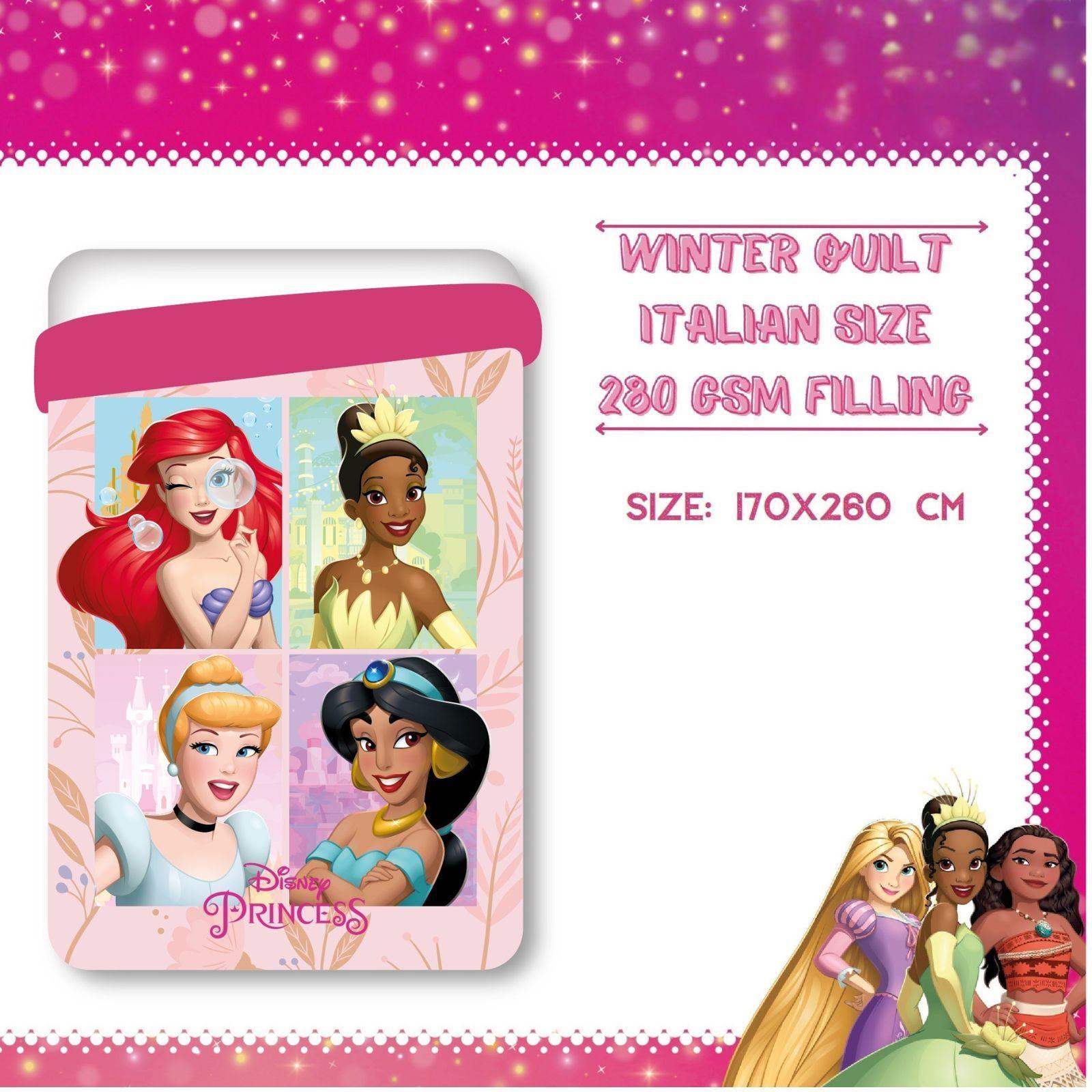 disney trapunta letto singolo disney principesse rosa 170 x 260 cm - foto 1 disney trapunta letto singolo disney principesse rosa 170 x 260 cm - foto 1