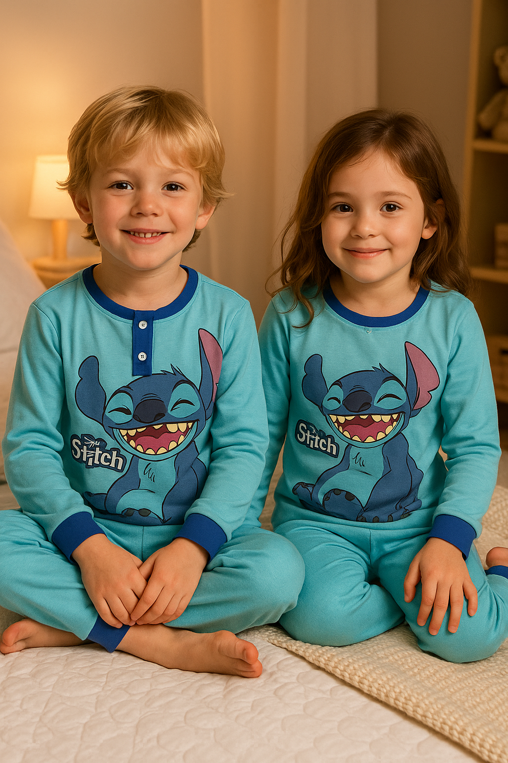 disney disney pigiama bimbo/bimba stitch blu - foto 1 disney disney pigiama bimbo/bimba stitch blu - foto 1