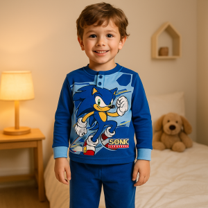 Pigiama bimbo  sonic blu