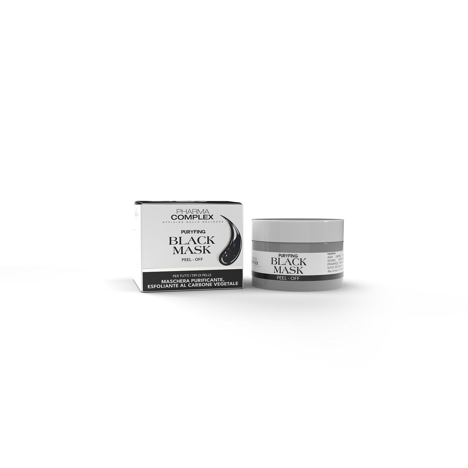 pharma complex pharma complex maschera viso black mask peel-off purificante , esfoliante , 50ml. - foto 1 pharma complex pharma complex maschera viso black mask peel-off purificante , esfoliante , 50ml. - foto 1