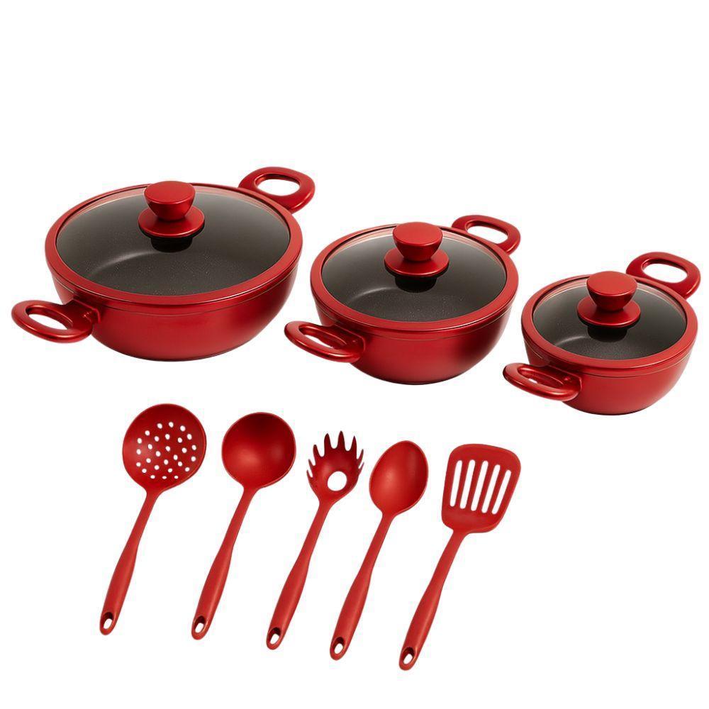 tris tegami con coperchi in vetro e 5 mestoli di alta qualita 20cm 24cm 28cm rivestimento antiaderente per cucina versatile e moderna - foto 4 tris tegami con coperchi in vetro e 5 mestoli di alta qualita 20cm 24cm 28cm rivestimento antiaderente per cucina versatile e moderna - foto 4