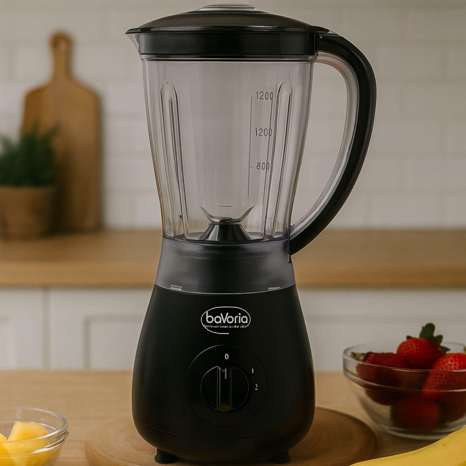 bavaria cucina frullatore vitamix joy 350 w con caraffa in vetro per frullati smoothie e bevande - foto 3