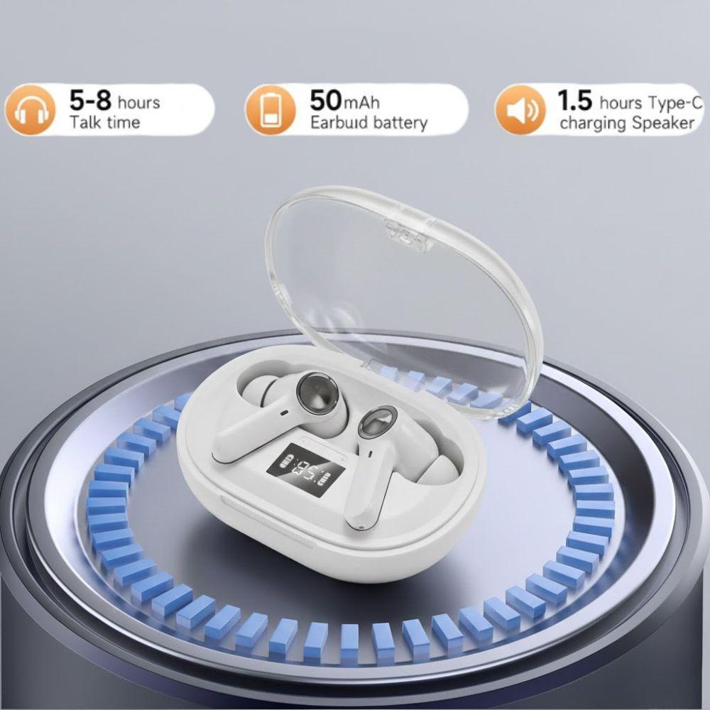 cuffie wireless bluetooth andowl con custodia di ricarica e display digitale - foto 3 cuffie wireless bluetooth andowl con custodia di ricarica e display digitale - foto 3