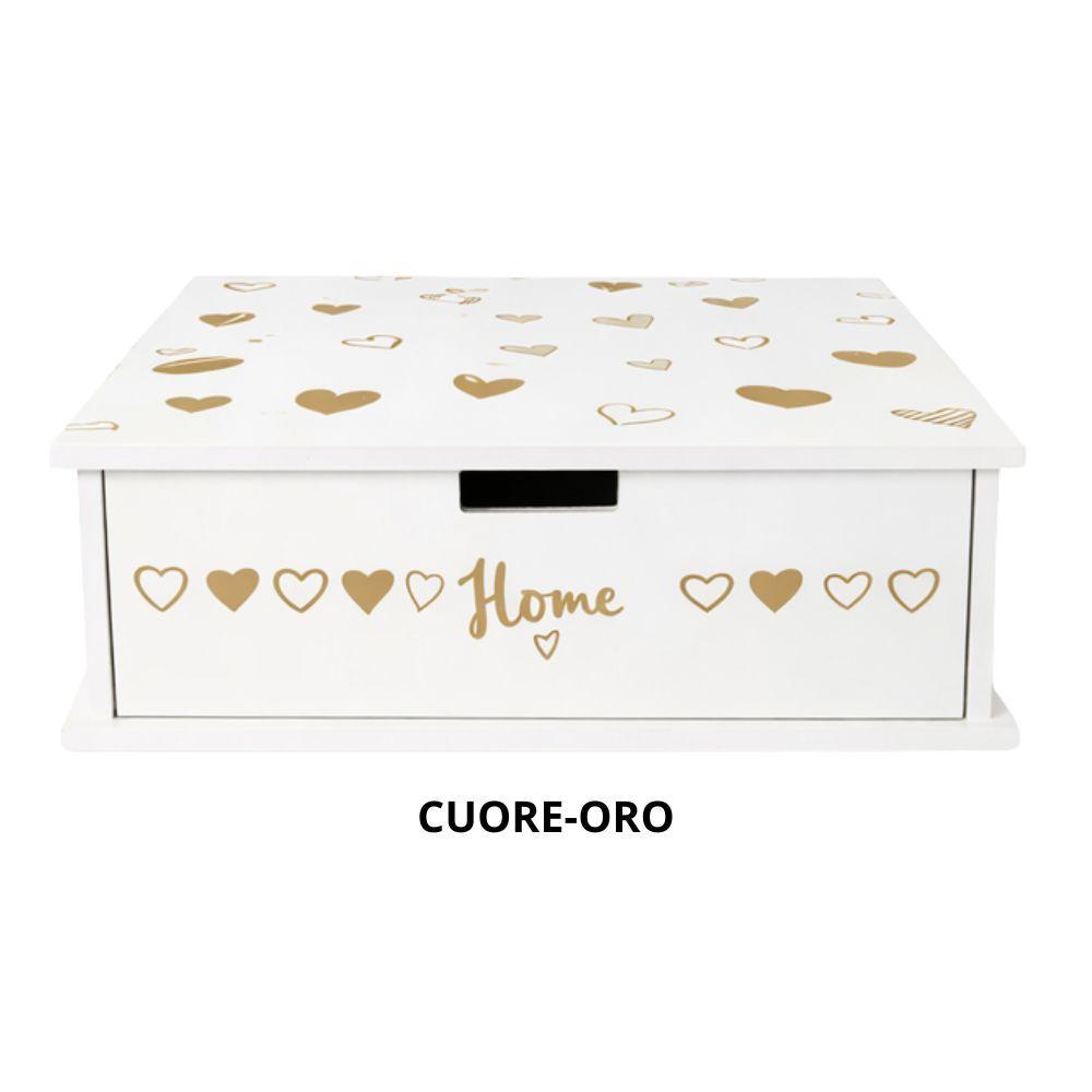  cassetto porta cialde e zucchero da caffè in legno con divisori organizer elegante - foto 2