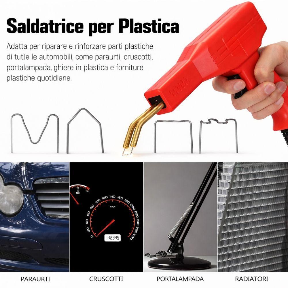 saldatrice per plastica a caldo con graffe rinforzate e accessori per riparazioni - foto 4 saldatrice per plastica a caldo con graffe rinforzate e accessori per riparazioni - foto 4