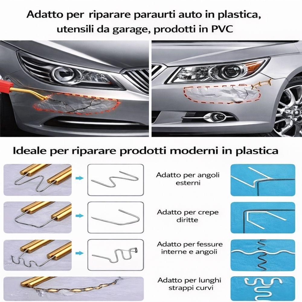 saldatrice per plastica a caldo con graffe rinforzate e accessori per riparazioni - foto 5 saldatrice per plastica a caldo con graffe rinforzate e accessori per riparazioni - foto 5
