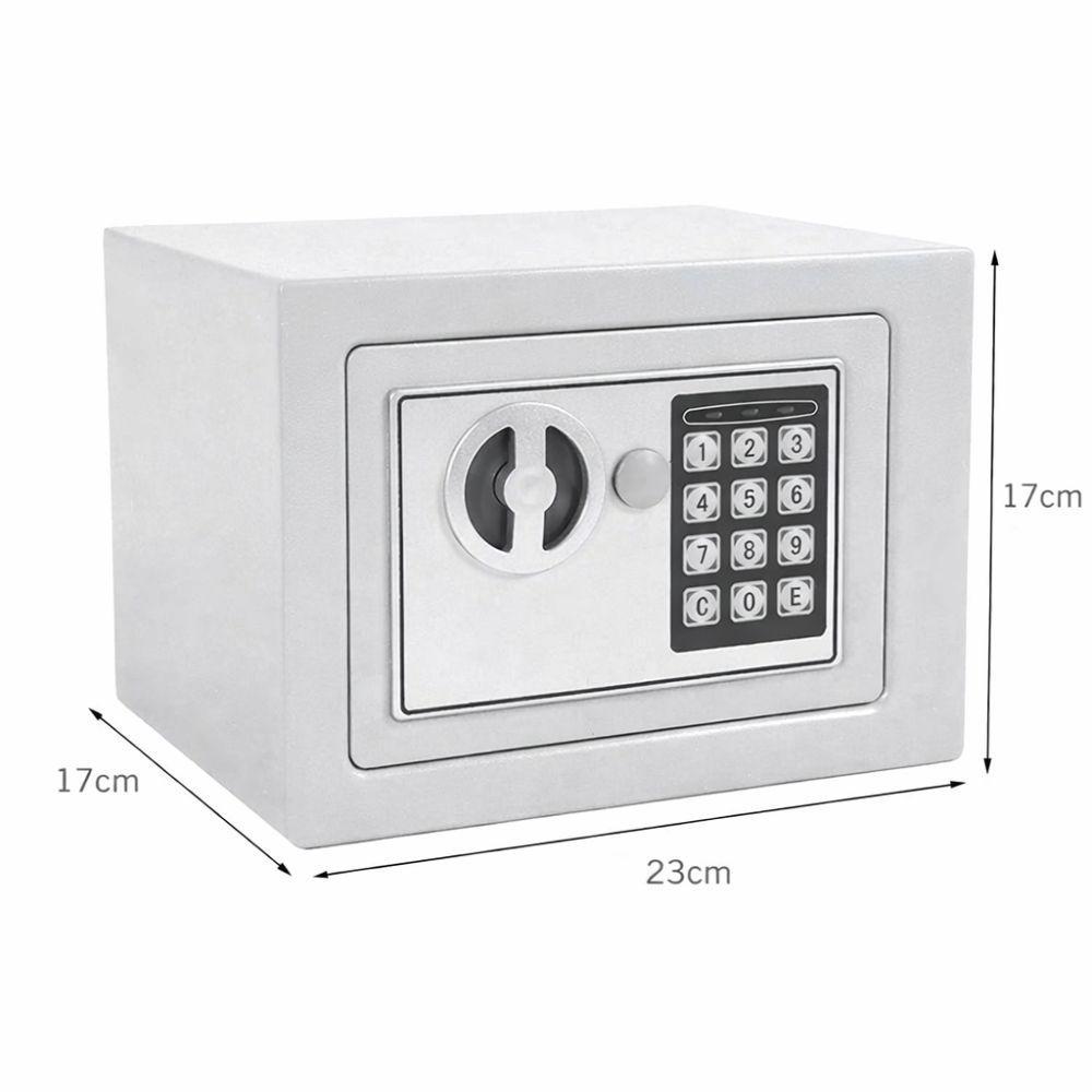  cassaforte di sicurezza elettronica digitale casa ufficio con chiave e codice 6l - foto 2