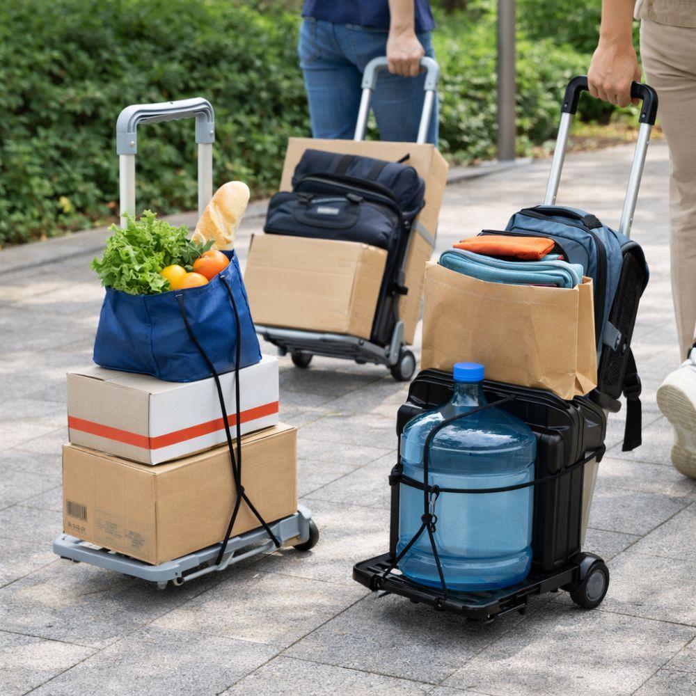 trolley multiuso pieghevole portatile salvaspazio 90x24x30 cm - foto 2 trolley multiuso pieghevole portatile salvaspazio 90x24x30 cm - foto 2