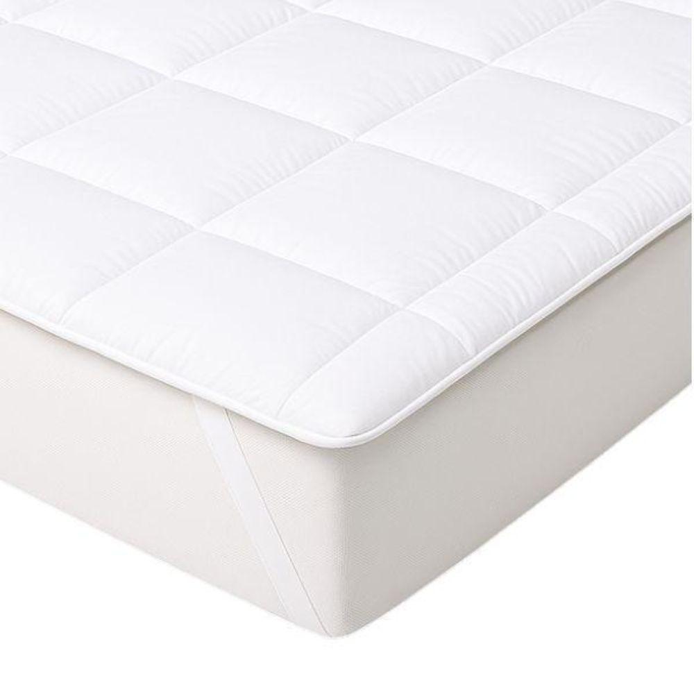Topper trapuntato anallergico con elastici, vista frontale