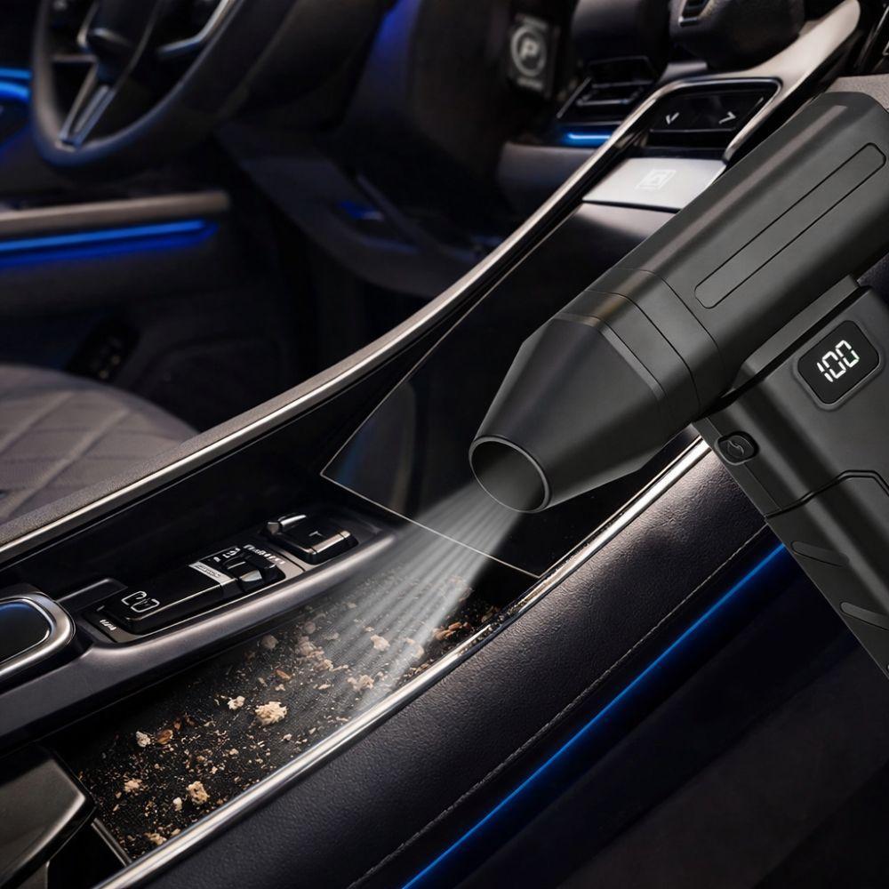 Soffiatore elettrico portatile con sei velocità, dettaglio della griglia di uscita aria