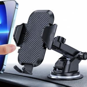 Supporto auto universale per smartphone con ventosa e braccio regolabile