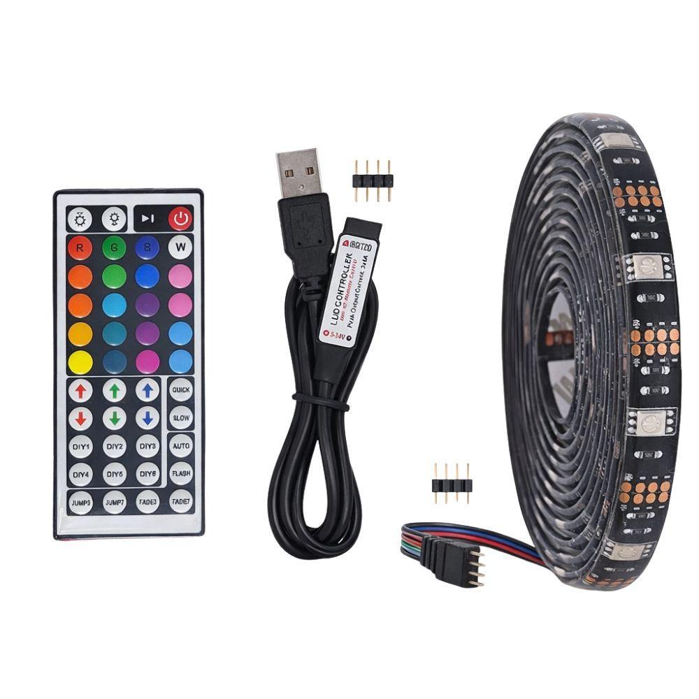  striscia led rgb 5 metri con telecomando illuminazione multicolore - foto 1