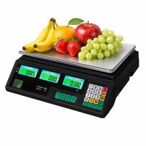 Bilancia elettronica digitale professionale max 40 kg con piatto in acciaio inox, divisione di pesata 2 g
