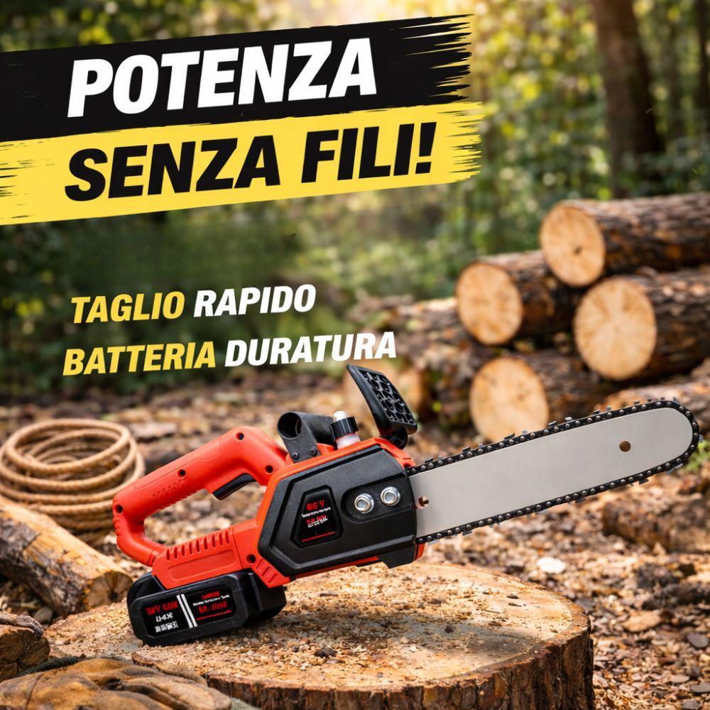motosega elettrica professionale 12” – 48v con 2 batterie - foto 3 motosega elettrica professionale 12” – 48v con 2 batterie - foto 3