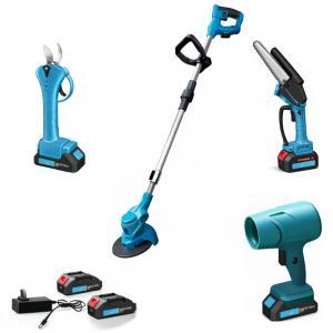 Kit motosega tagliabordi e soffiatore multifunzione da giardinaggio 4 in 1 con asta telescopica