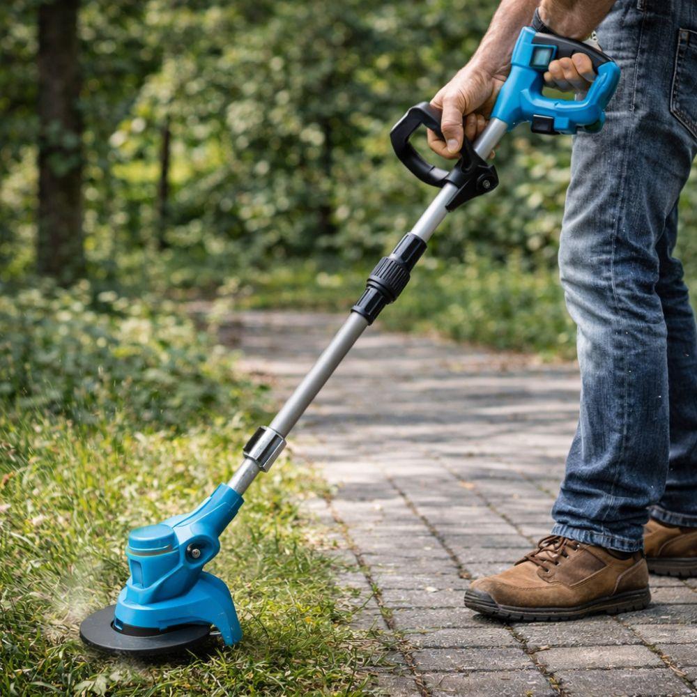  kit motosega tagliabordi e soffiatore multifunzione da giardinaggio 4 in 1 con asta telescopica - foto 4