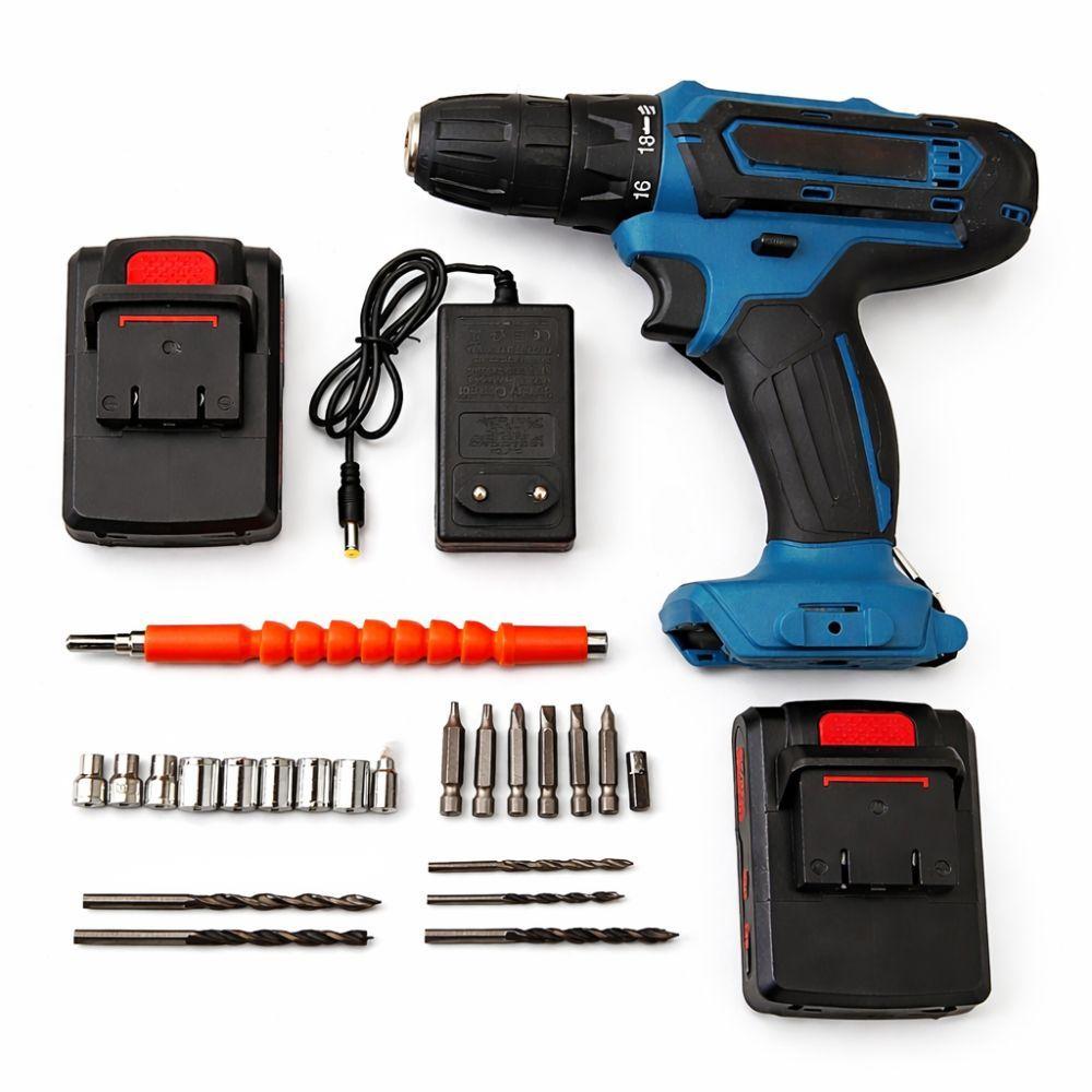 trapano avvitatore con 2 batterie da 24v, accessori inclusi e valigetta - foto 1 trapano avvitatore con 2 batterie da 24v, accessori inclusi e valigetta - foto 1