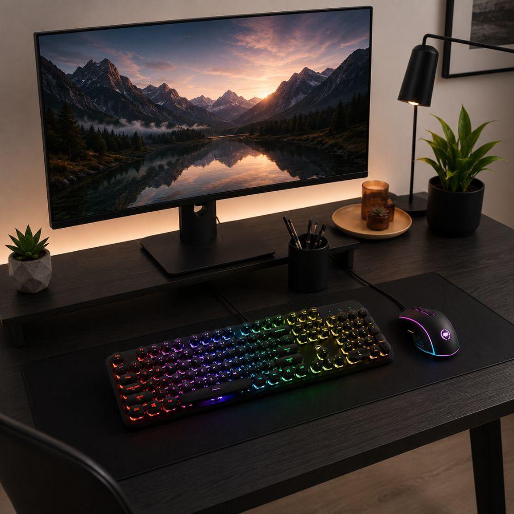  kit gaming rgb tastiera e mouse usb retroilluminati per pc - foto 5
