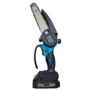 Motosega a batteria 24v 6” cordless con accessori e valigetta