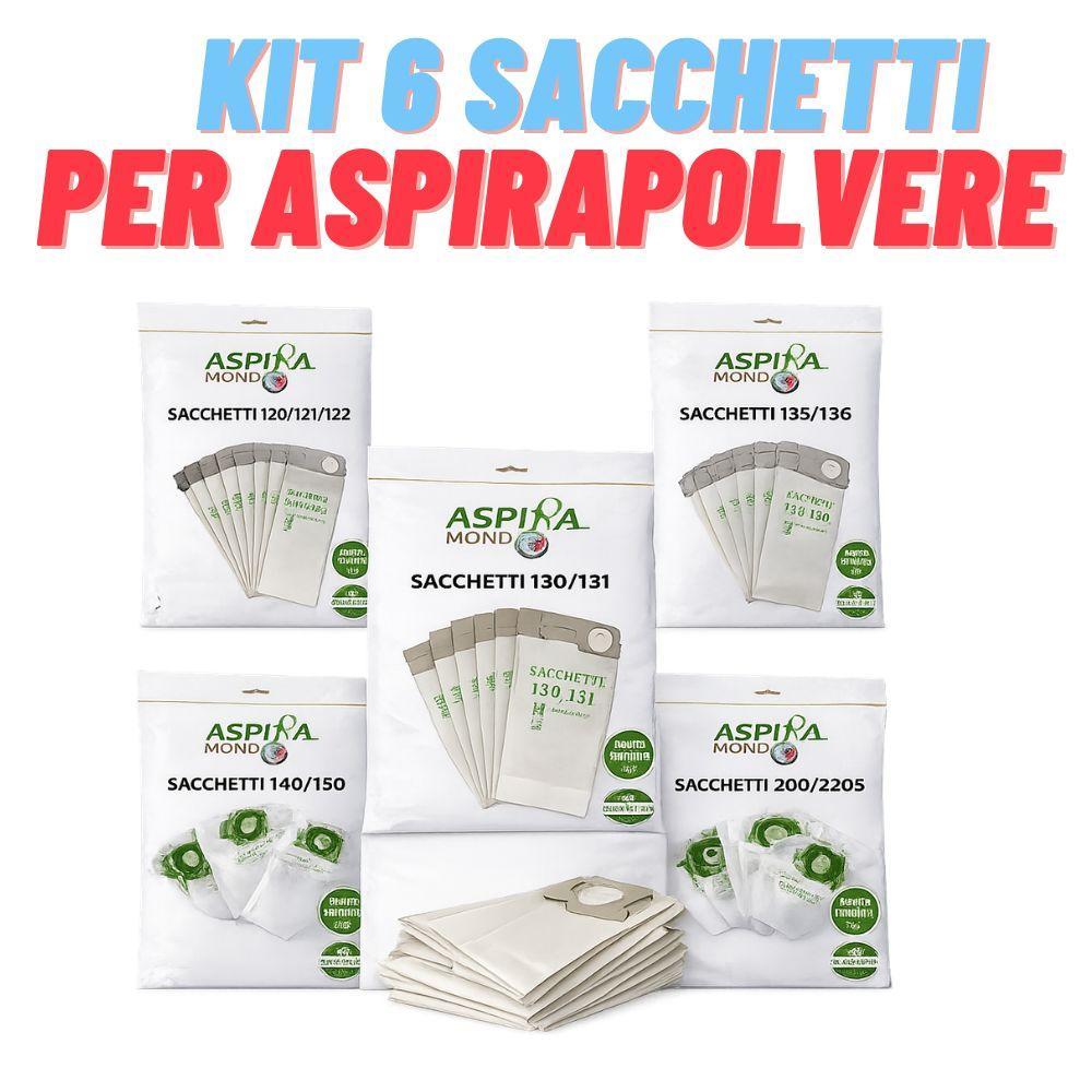  sacchetti aspirapolvere compatibili folletto con diverse misure - foto 1