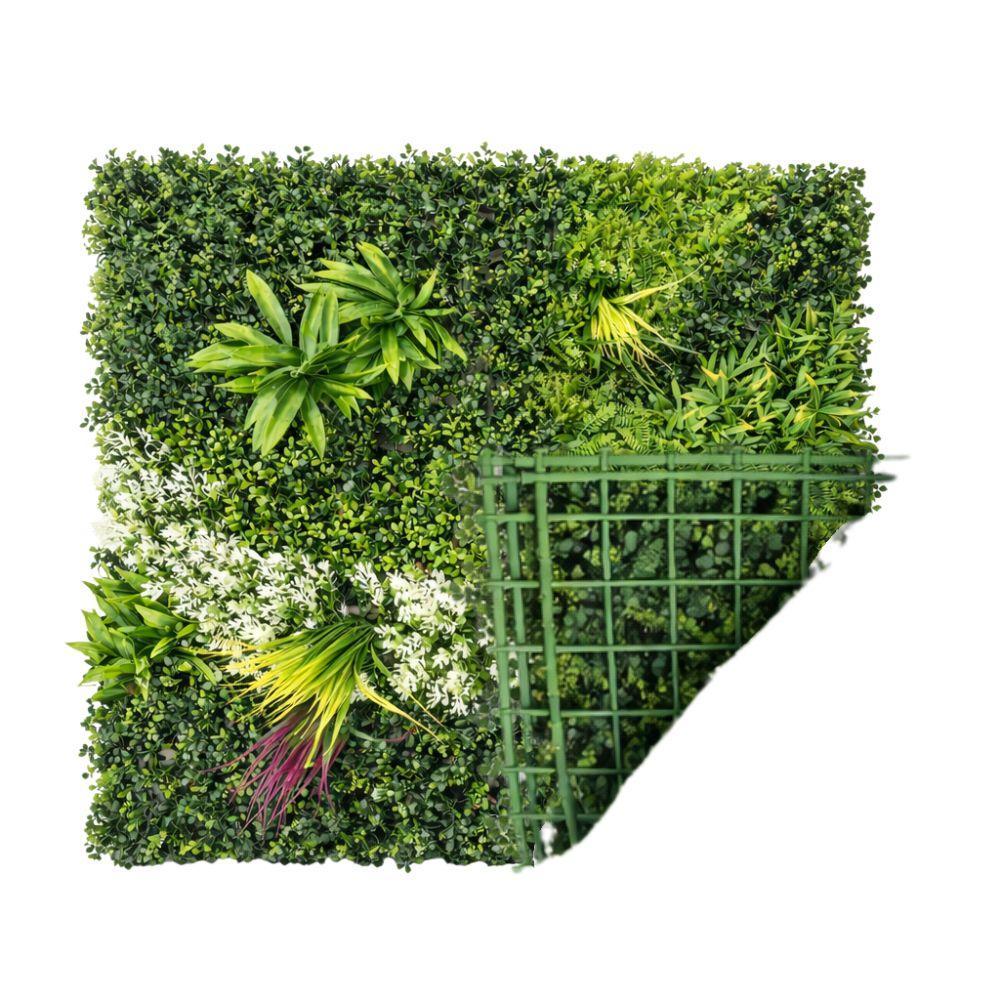siepe verde artificiale decorativa modulo 100x100 cm effetto giardino verticale premium - foto 3 siepe verde artificiale decorativa modulo 100x100 cm effetto giardino verticale premium - foto 3
