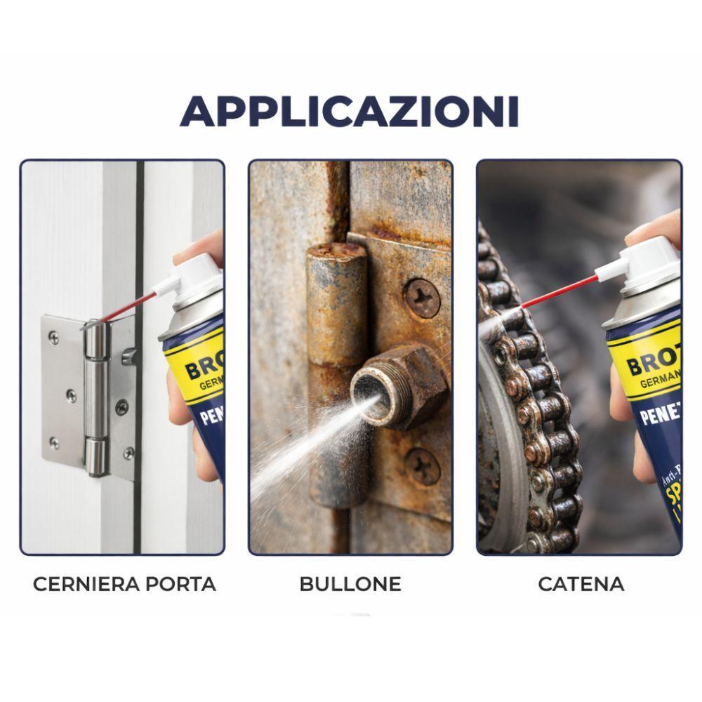 spray brotek multiuso per viti, bulloni e meccanismi bloccati - foto 4 Spray Brotek Multiuso: sblocco di viti e bulloni arrugginiti