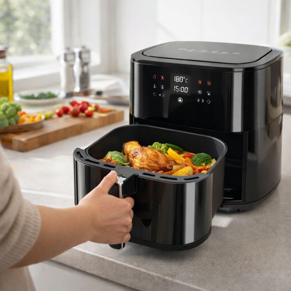  friggitrice ad aria digitale 15l 2400w con doppia resistenza - foto 2