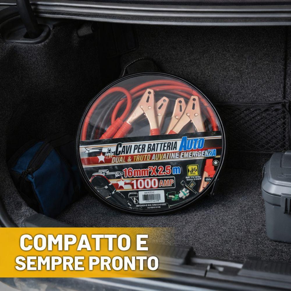 cavi per batteria auto 1000amp 16mm² x 2.5m avvio di emergenza - foto 3 cavi per batteria auto 1000amp 16mm² x 2.5m avvio di emergenza - foto 3