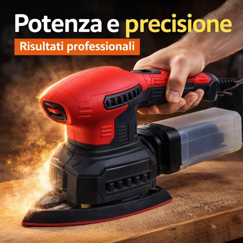 levigatrice orbitale 3 in 1 con aspirazione elettrica multiuso per legno muro metallo con accessori inclusi - foto 3 levigatrice orbitale 3 in 1 con aspirazione elettrica multiuso per legno muro metallo con accessori inclusi - foto 3