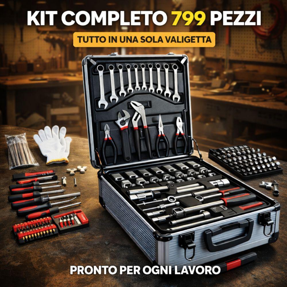  kit di attrezzi 799 pezzi con valigia - foto 2