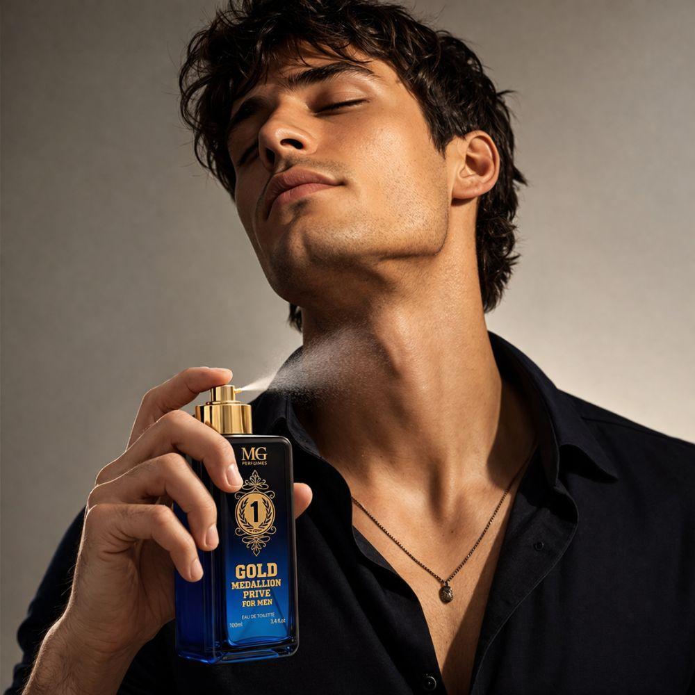  profumo uomo gold medallion prive 100ml eau de toilette - foto 4