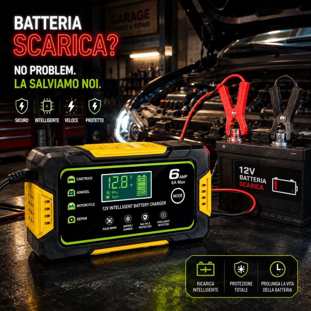 Display LCD del caricabatterie intelligente con indicazione dello stato di carica