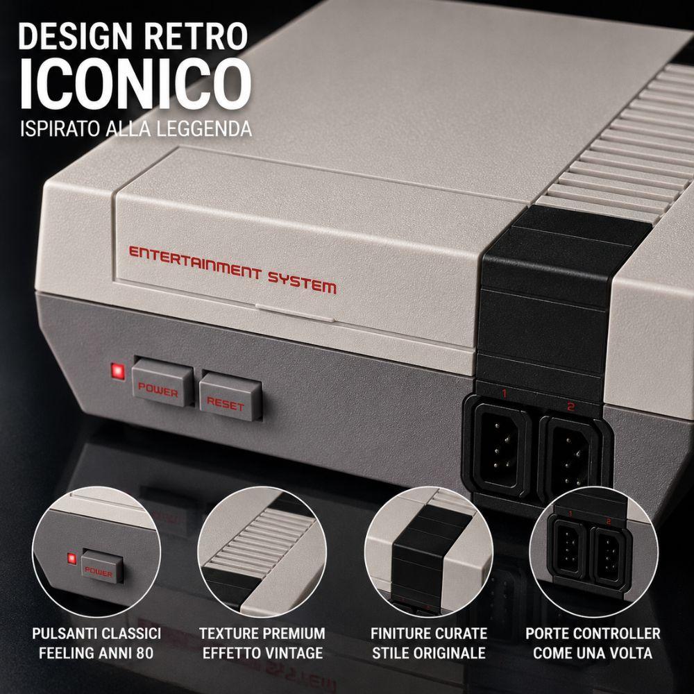  console retro 620 giochi integrati plug and play doppio controller - foto 2