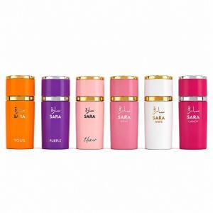 Mini collection sara 25ml profumi donna set fragranze eleganti e persistenti formato tascabile