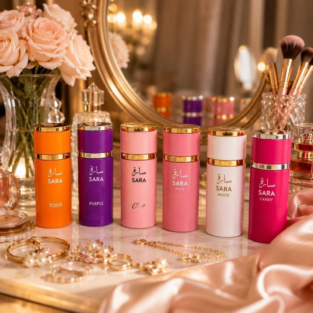 Set Mini Collection SARA 25ml con flaconi di profumi donna eleganti e persistenti in formato tascabile