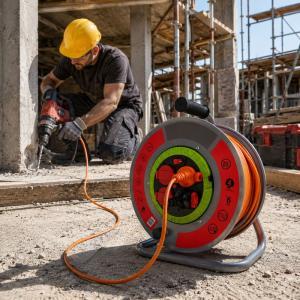 Prolunga di corrente avvolgibile e impermeabile da 50mt