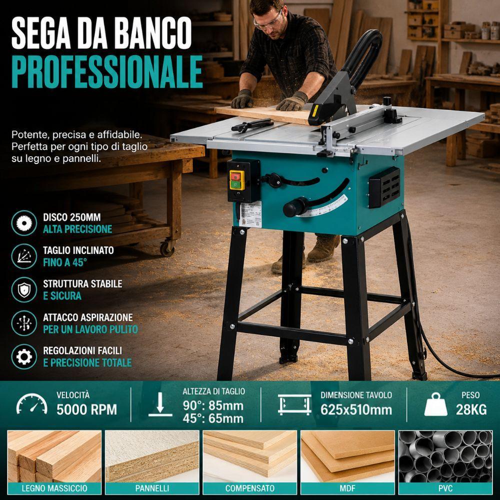  sega da banco professionale con disco regolabile - foto 2