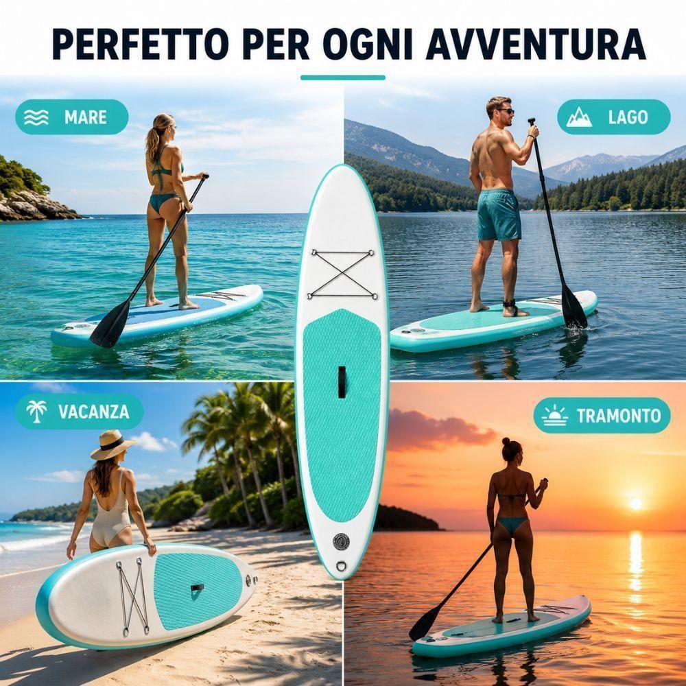 sup gonfiabile stand up paddle con accessori completi - foto 5 sup gonfiabile stand up paddle con accessori completi - foto 5