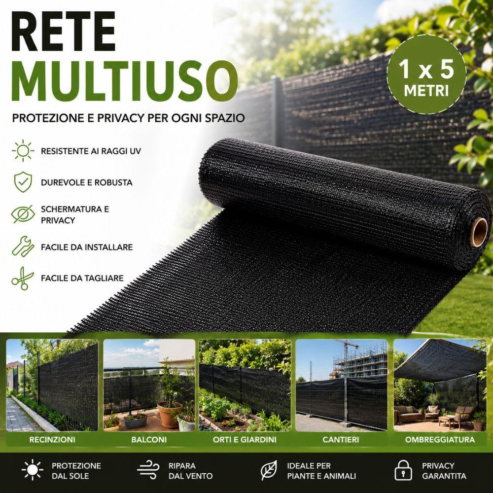 rete ombreggiante frangivista multiuso 1x5 metri privacy recinzione giardino balcone - foto 4 rete ombreggiante frangivista multiuso 1x5 metri privacy recinzione giardino balcone - foto 4