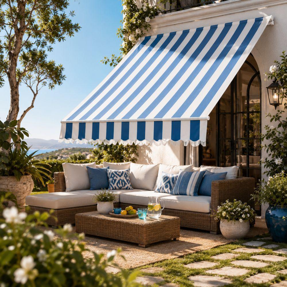tenda sole a righe da balcone per esterno protezione uv veranda terrazza - foto 4 tenda sole a righe da balcone per esterno protezione uv veranda terrazza - foto 4