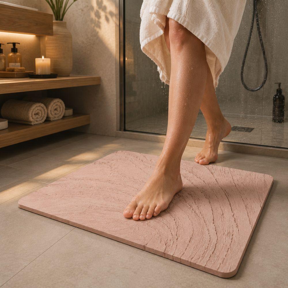  tappeto bagno in pietra lavica assorbente antiscivolo design moderno - foto 4