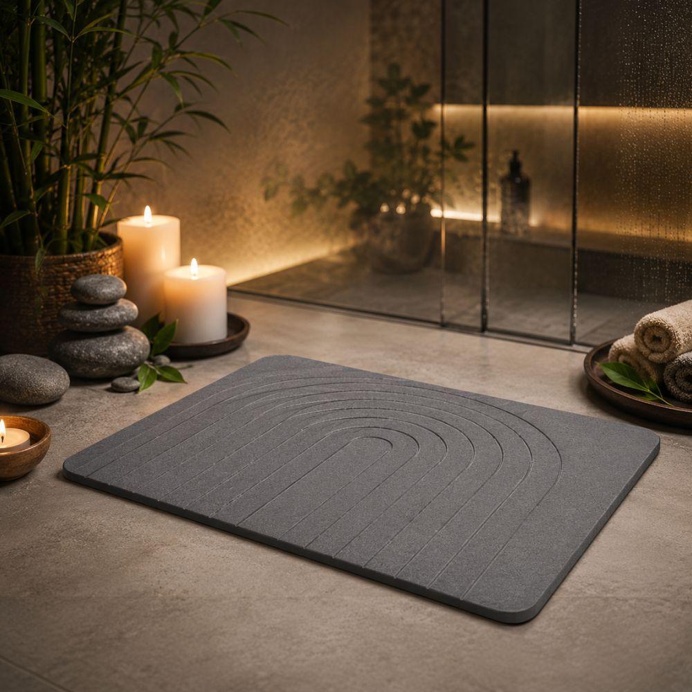  tappeto bagno in pietra lavica assorbente antiscivolo design moderno - foto 5