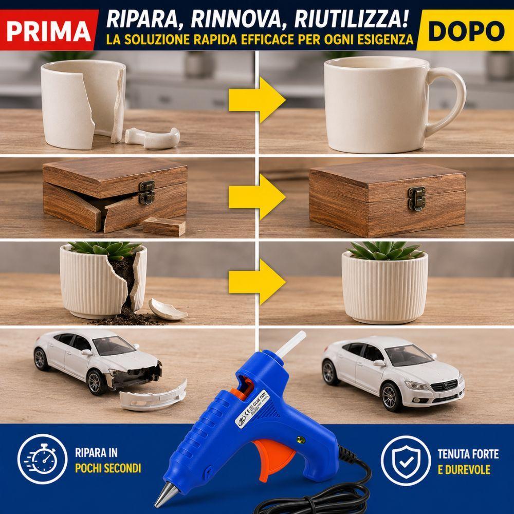 pistola per colla a caldo 60w riparazioni e hobby - foto 4 pistola per colla a caldo 60w riparazioni e hobby - foto 4